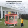Kids Trampoline Adjustable Baby Toddler Trampoline with Basketball Hoop, Swing, Sandbag, Ocean Balls, Enclosure Net 5