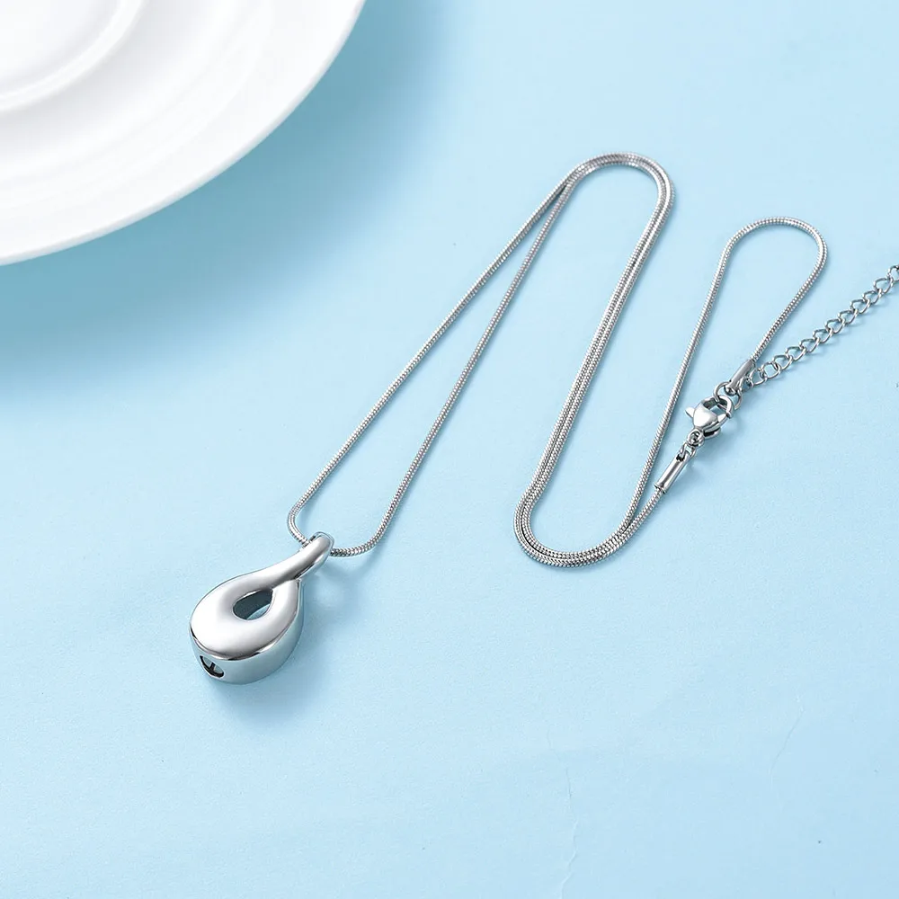 Cremation Jewelry Urn Necklace for Ashes Holder for Women/Men Circle of Life Memorial Keepsake Customize Jewelry Stainless Steel
