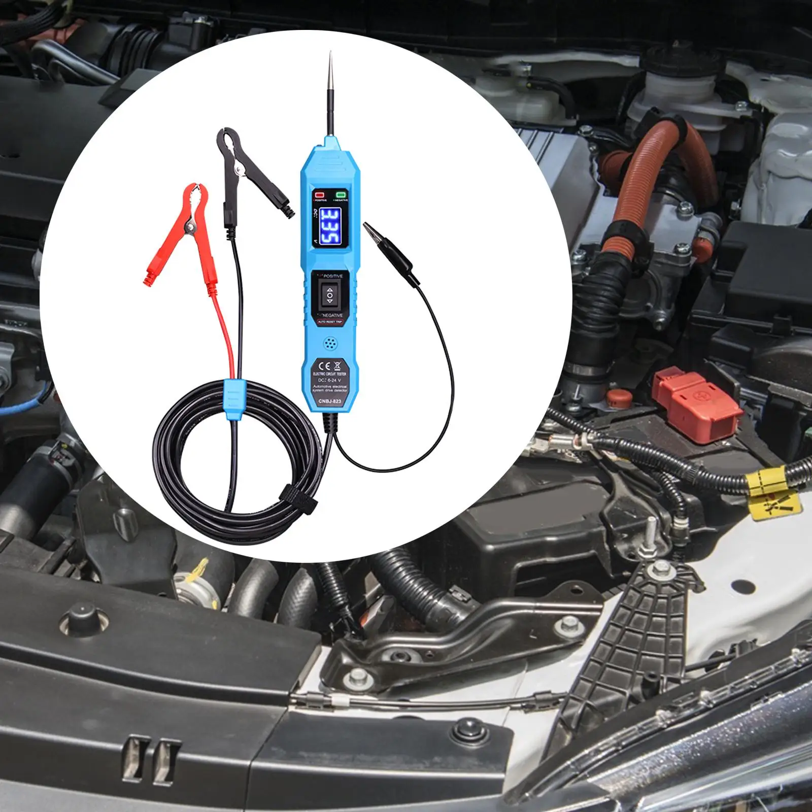 Power Probe Tester 3,5-36 V DC Kfz-Prüfleuchte Auto-Stromkreistester für Motorradfahrzeuge Autos LKW-Anhänger Power Probe Tester 3.5-36V DC Automotive Test Light Car Electric Circuit Tester for Motorcycle Vehicles Cars Truck Trailers