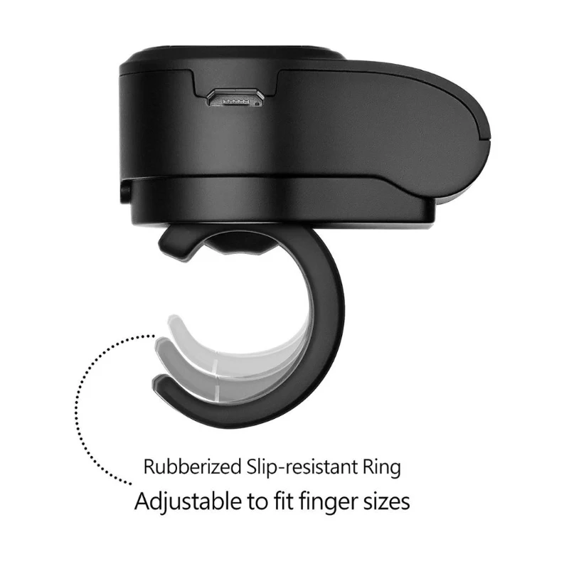 2.4G Finger ring Wireless Presenter Pointer USB and USB C Receiver recharging battery Meeting