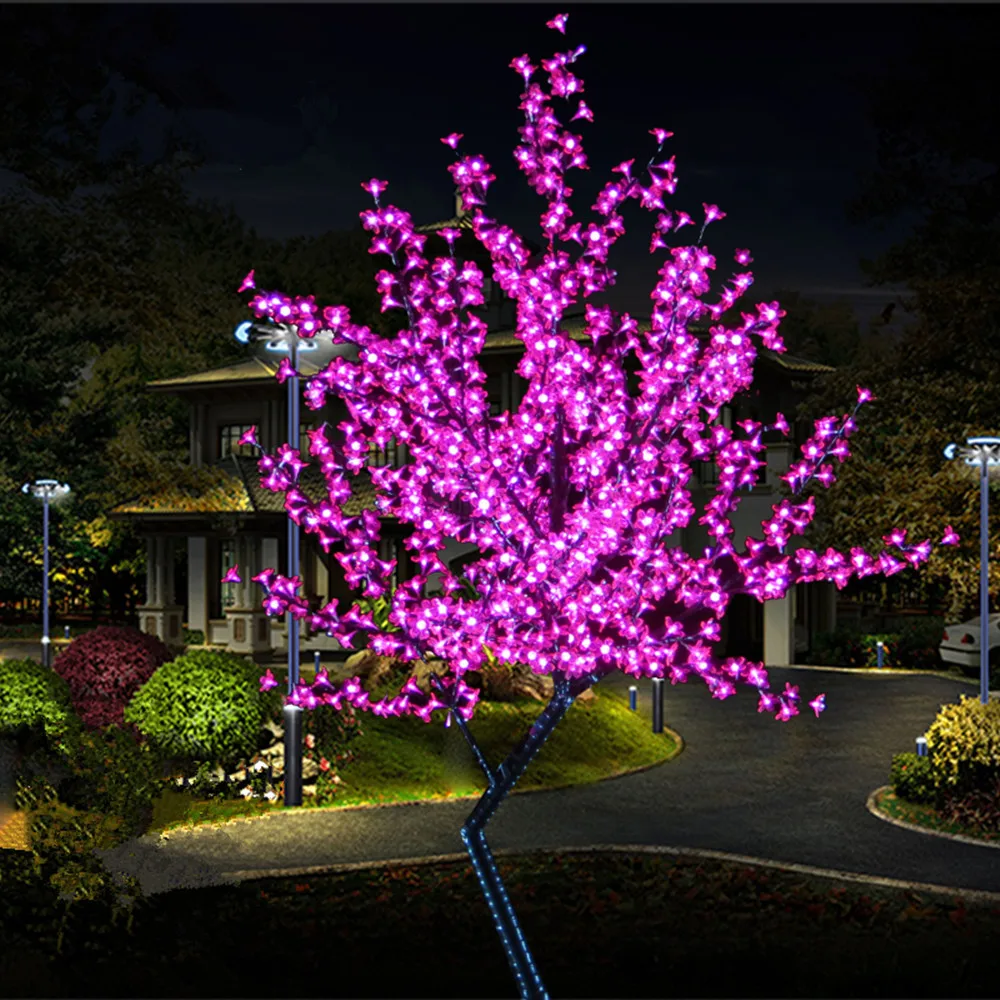 

LED Cherry Blossom Tree Light Outdoor waterproof Tree, 5-Feet, 480leds Pink Green White Blue Color for Xmas Holiday Wedding