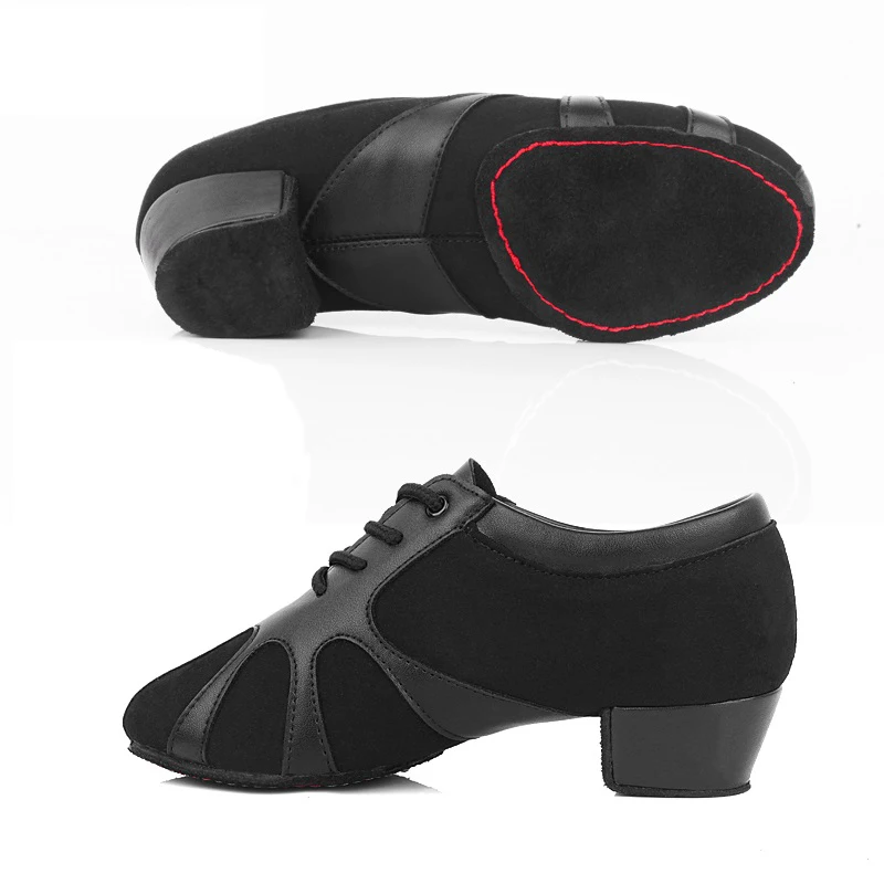 Latin Dance Shoes Adult Children Professional Ballroom Dancing Breathable Practice Men Shoes Leather Canvas Sneakers