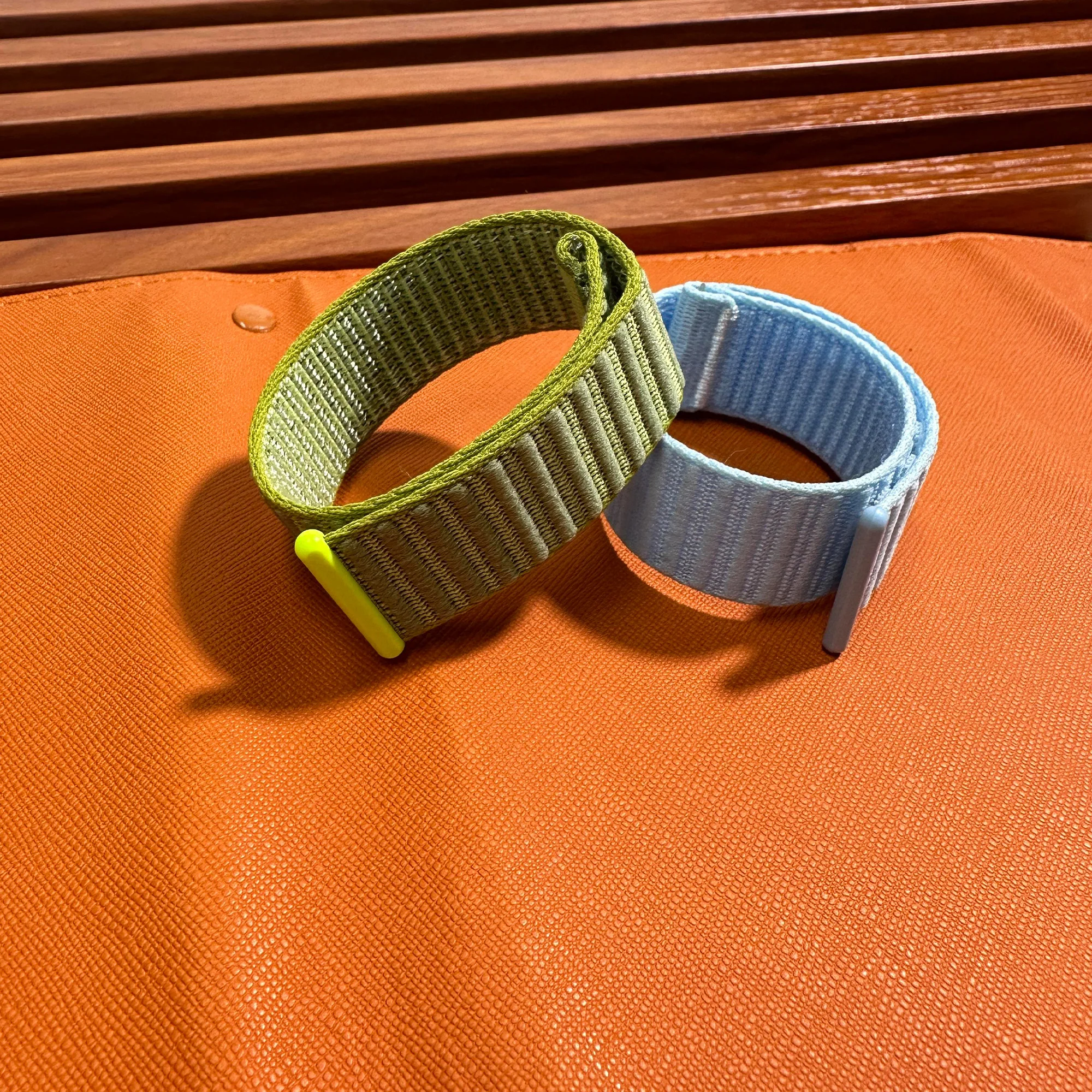 Enhanced Quick Release Nylon Elastic Watch Strap with Adjustable Hook and Loop Closure, 22mm Width