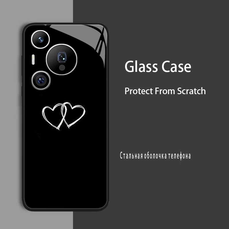 Enhanced Shockproof Tempered Glass Case Cover for Huawei Pura 70 Series