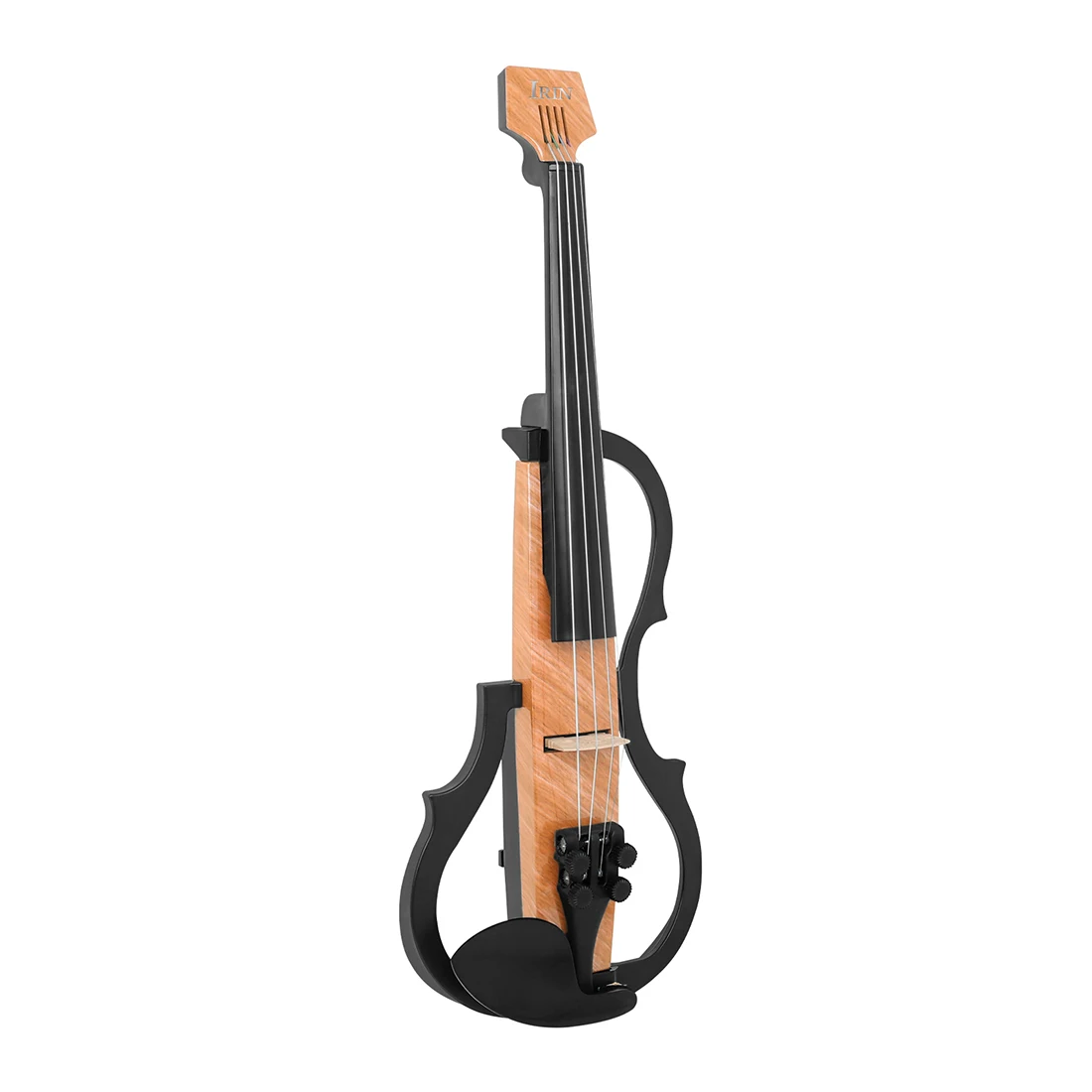 Electric Violin 4/4 Professional Headless Carbon Fiddle Violin with Bow Headphone Cable Shoulder Rest Carry Case Accessories