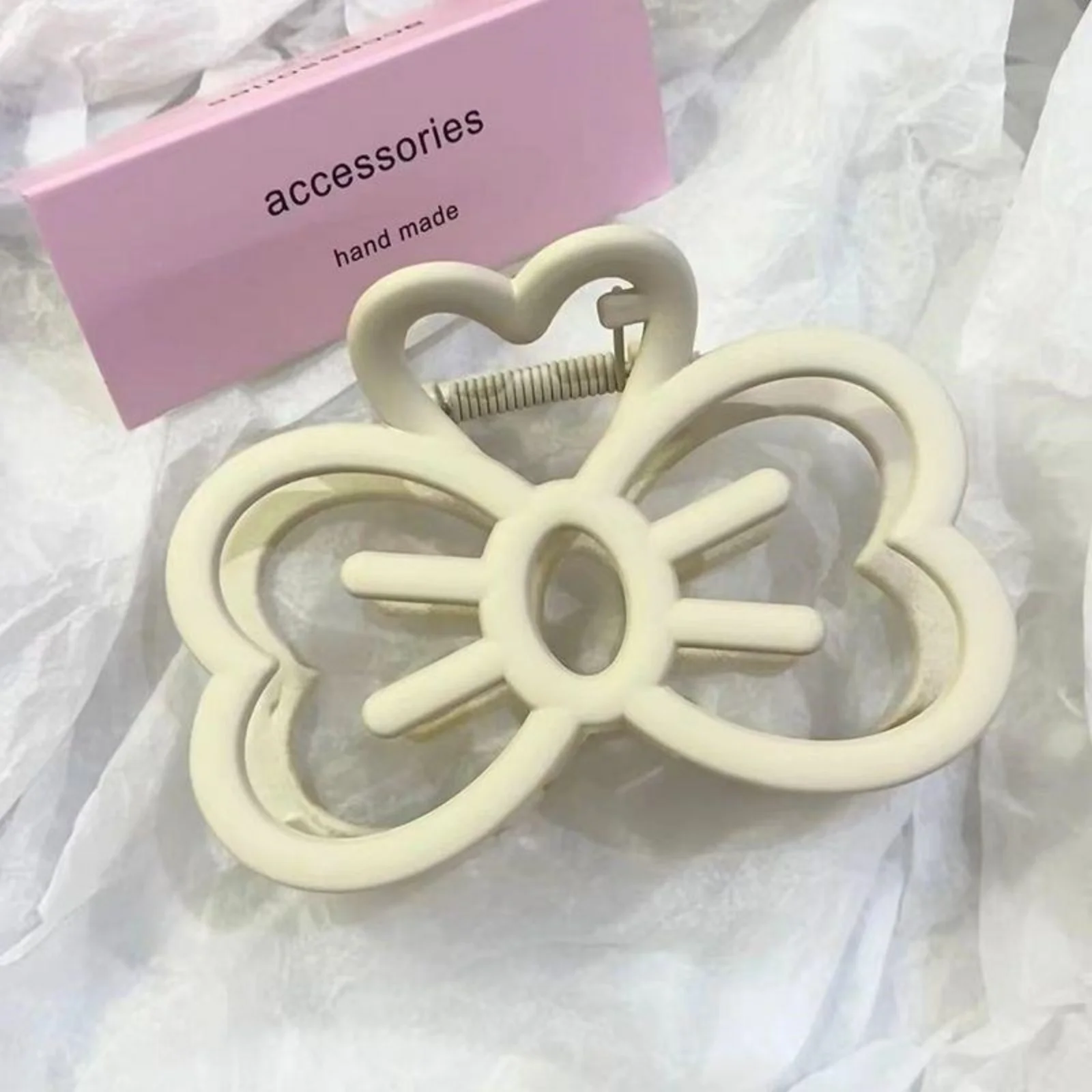 1PC New Candy Color Cat Bow Hair Clip Plastic Claw Clip Fashion Crab Hair Clip For Girls Sweet Hair Claw Women Hair Accessories