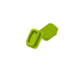 Silicone Dustproof Protective Plugs Caps - Anti - Scratch Port Cover (2 - Pack) (B - Fluorescent green)