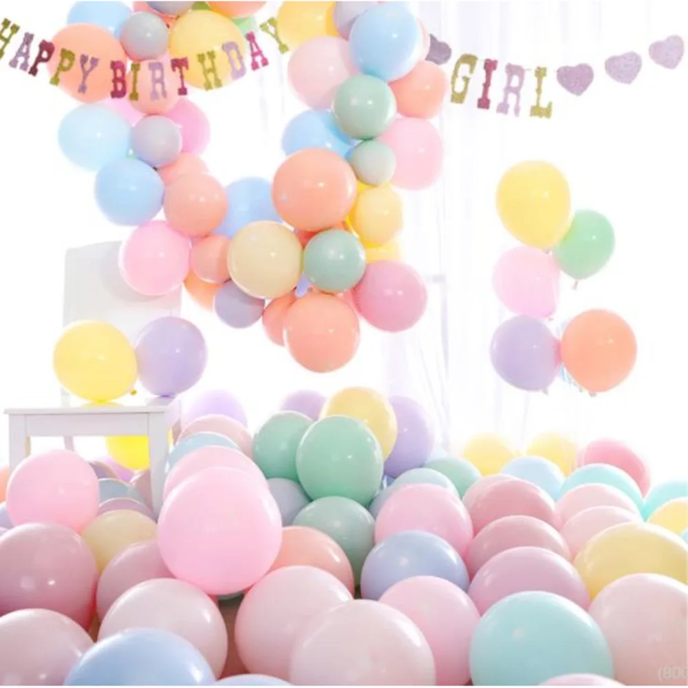 

2000pcs 10 Inch Macaron Latex Balloons Wedding Birthday Decoration Globos Baby Shower Girl Birthday Party Helium Balloon