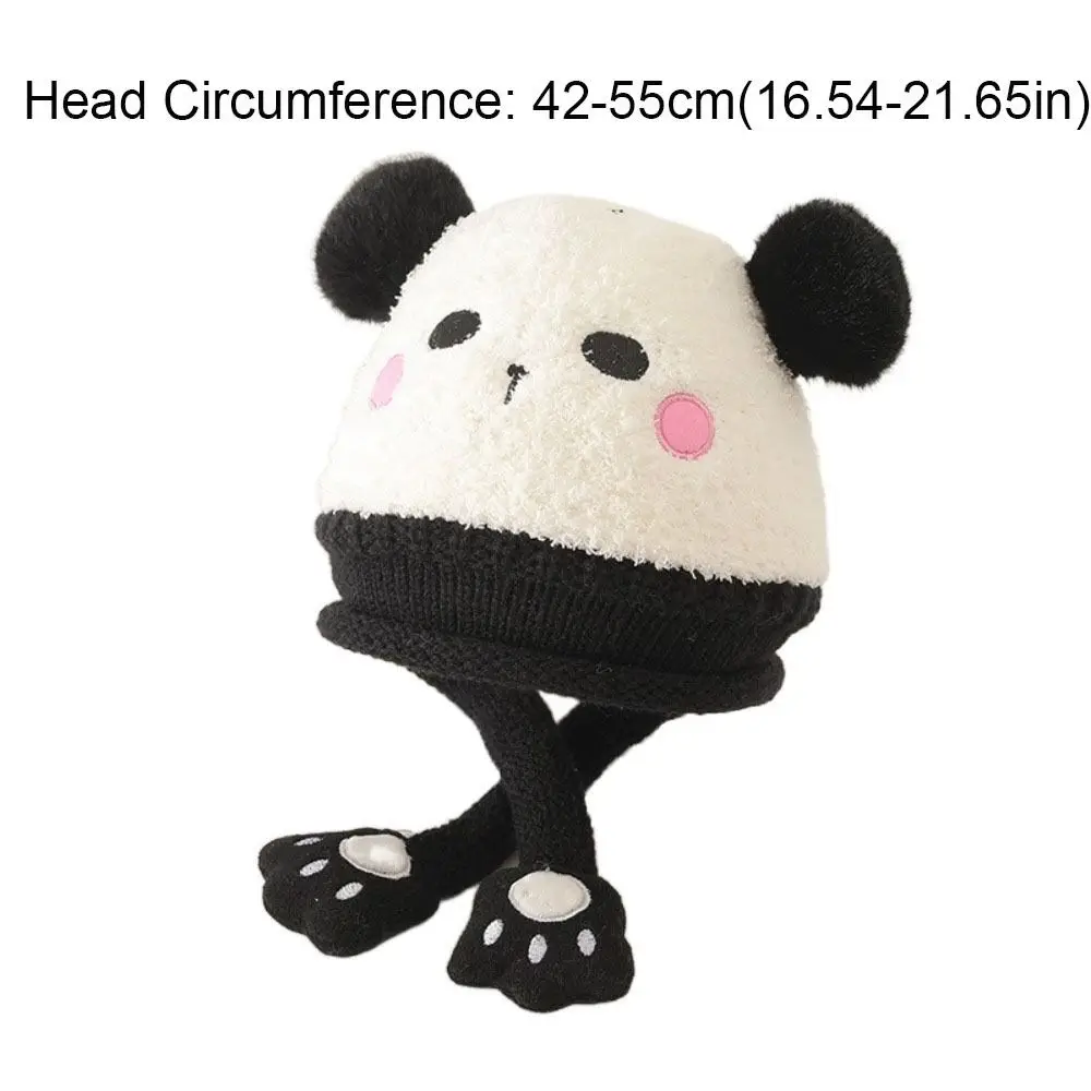 Soft Cartoon Baby Hat Pig Keep Warm Knitted Hat Bear Windproof Ear Protection Hat Winter