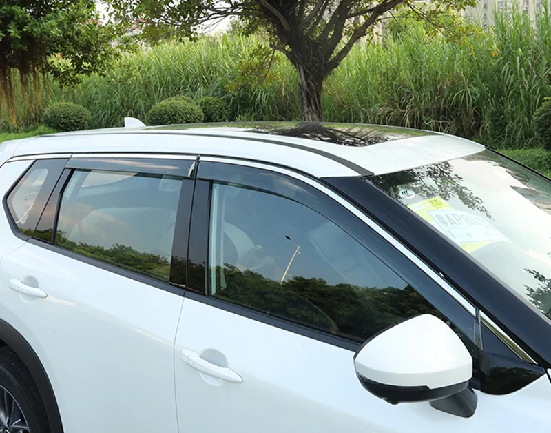 Exterior Visor Vent Shades Window Sun Rain Guard Deflector 4pcs For Nissan X-Trail Rogue (T33)