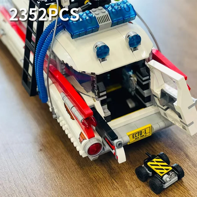 2026 새로운 고스트버스터즈 Ecto1 자동차 빌딩 블록 모델 장난감 세트 성인용 어린이 할로윈 크리스마스 선물 MOC 10274