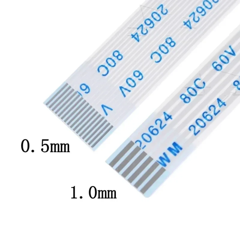 10PCS Flat Flexible Cable FFC FPC AWM 20624 80C 60V VW-1 FFC-0.5MM
