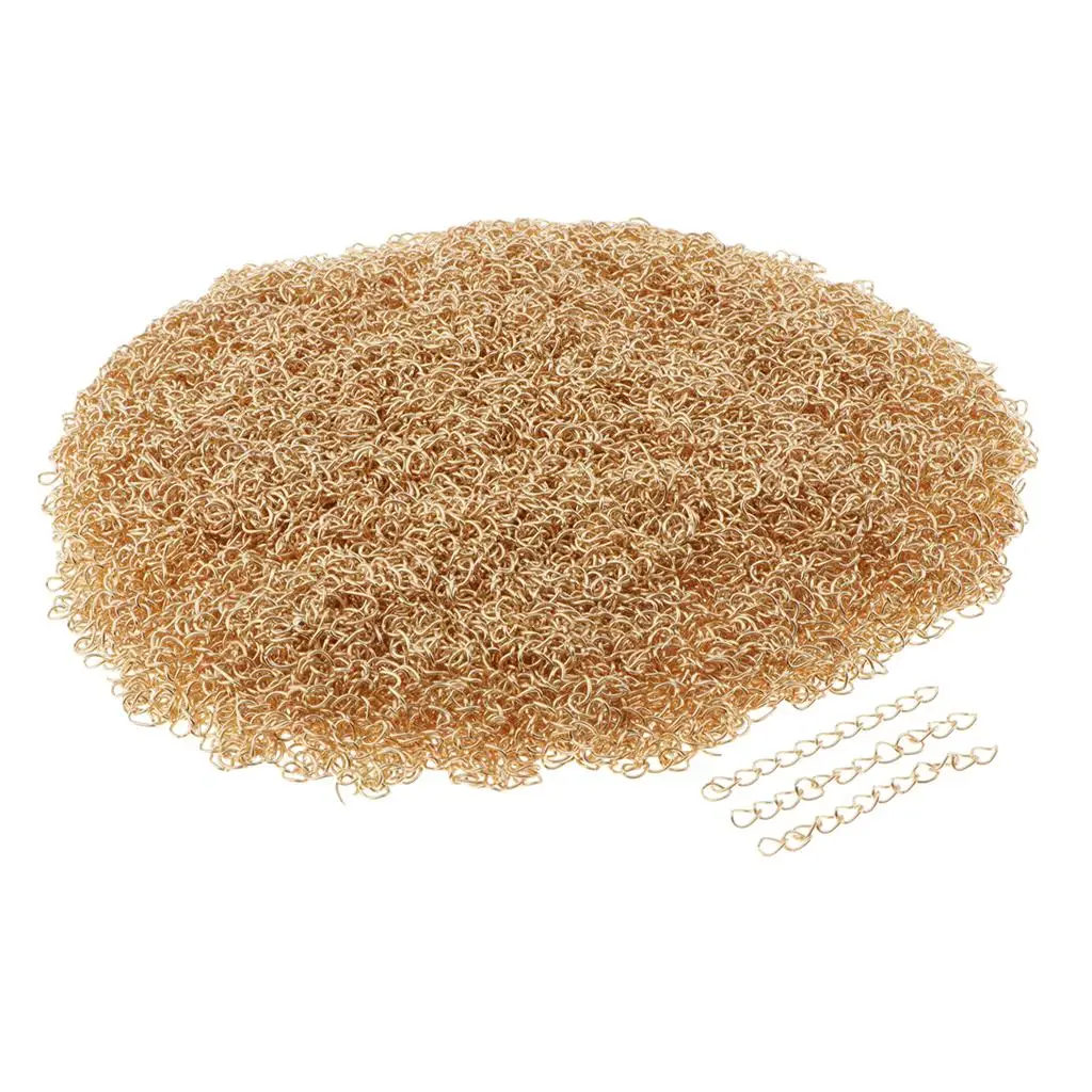 

1000x Necklace Extenders Chain for Necklace Bracelet DIY Jewelry Making