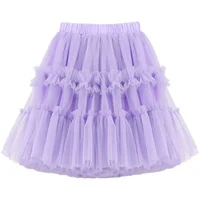 Girls Tutu 2023 Summer New Kids Mid-length Fashion Korean Birthday Party Dance Ball Gown Princess Skirt Parent-child Gauze Skirt
