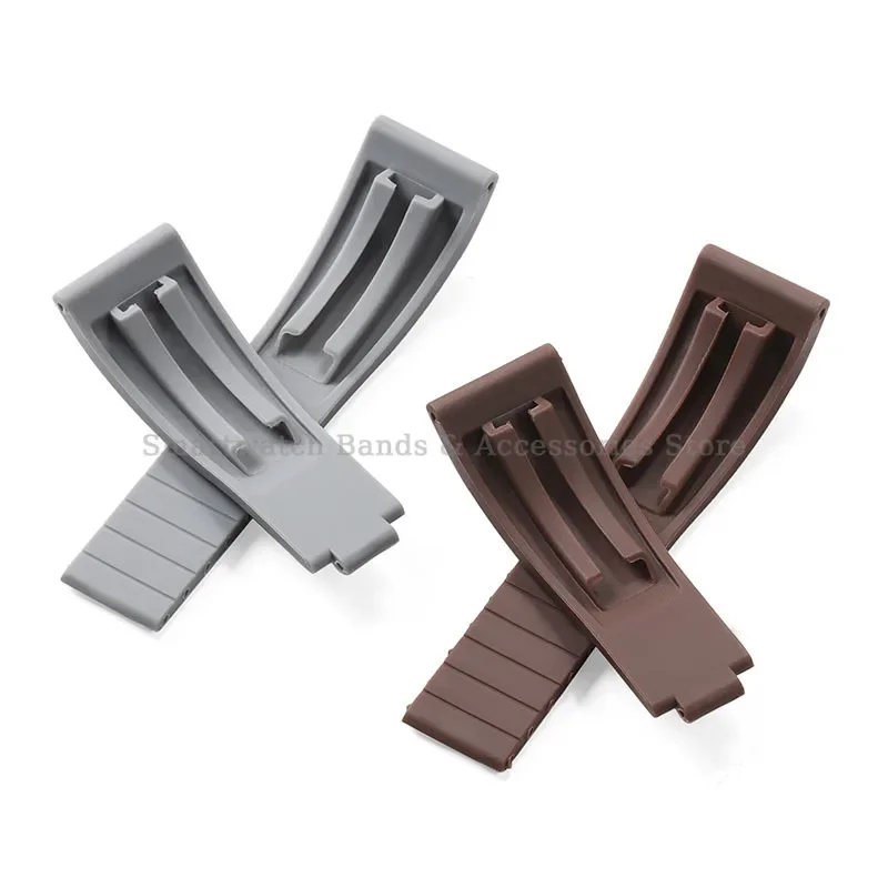 Premium 20mm TPU Silicone Watch Strap with Metal Buckle - Men's Accessory Bracelet Replacement