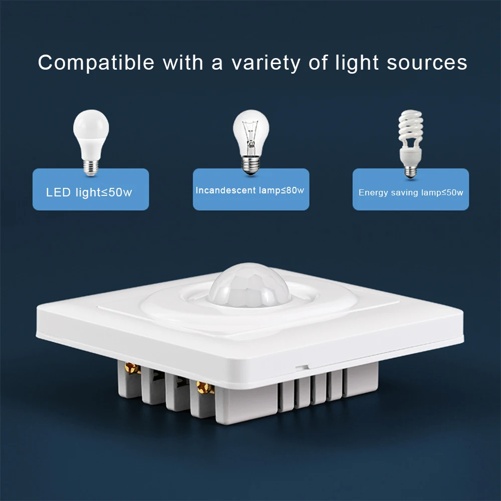 AC 110V 220V PIR Infrared Body Motion Sensor Detector Control Switch Light  Lamp