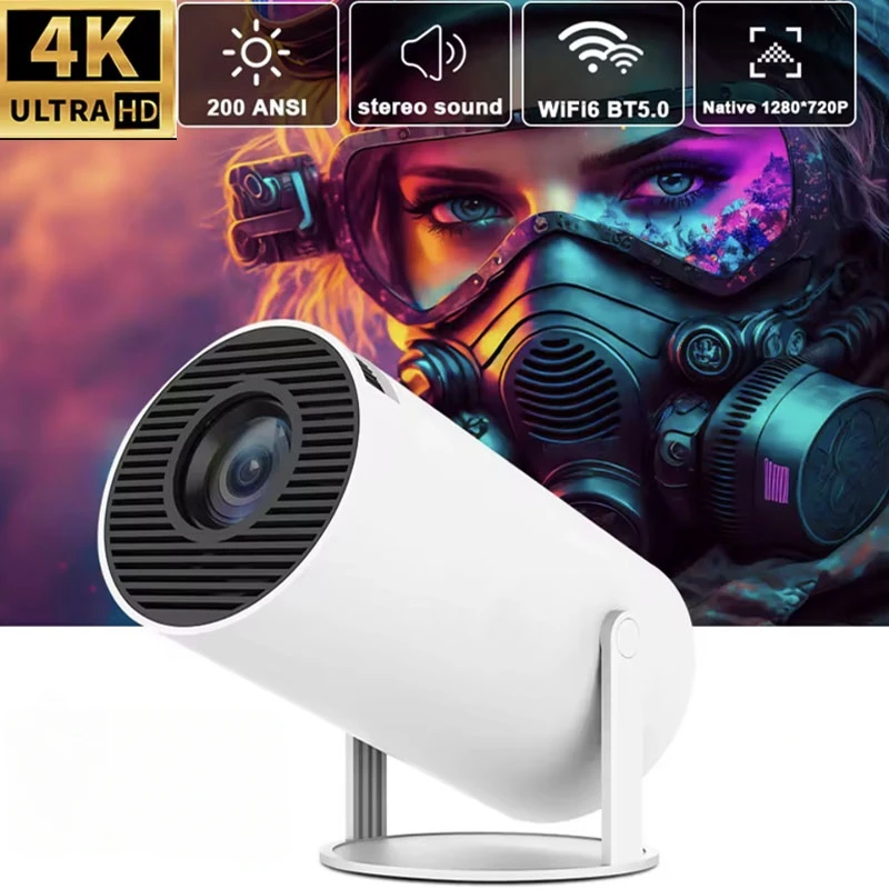 

2024 новый 4K Android 11 проектор двойной Wifi6 200 ANSI Allwinner H713 BT5.0 1080P 1280*720P домашний кинотеатр наружный портативный проектор