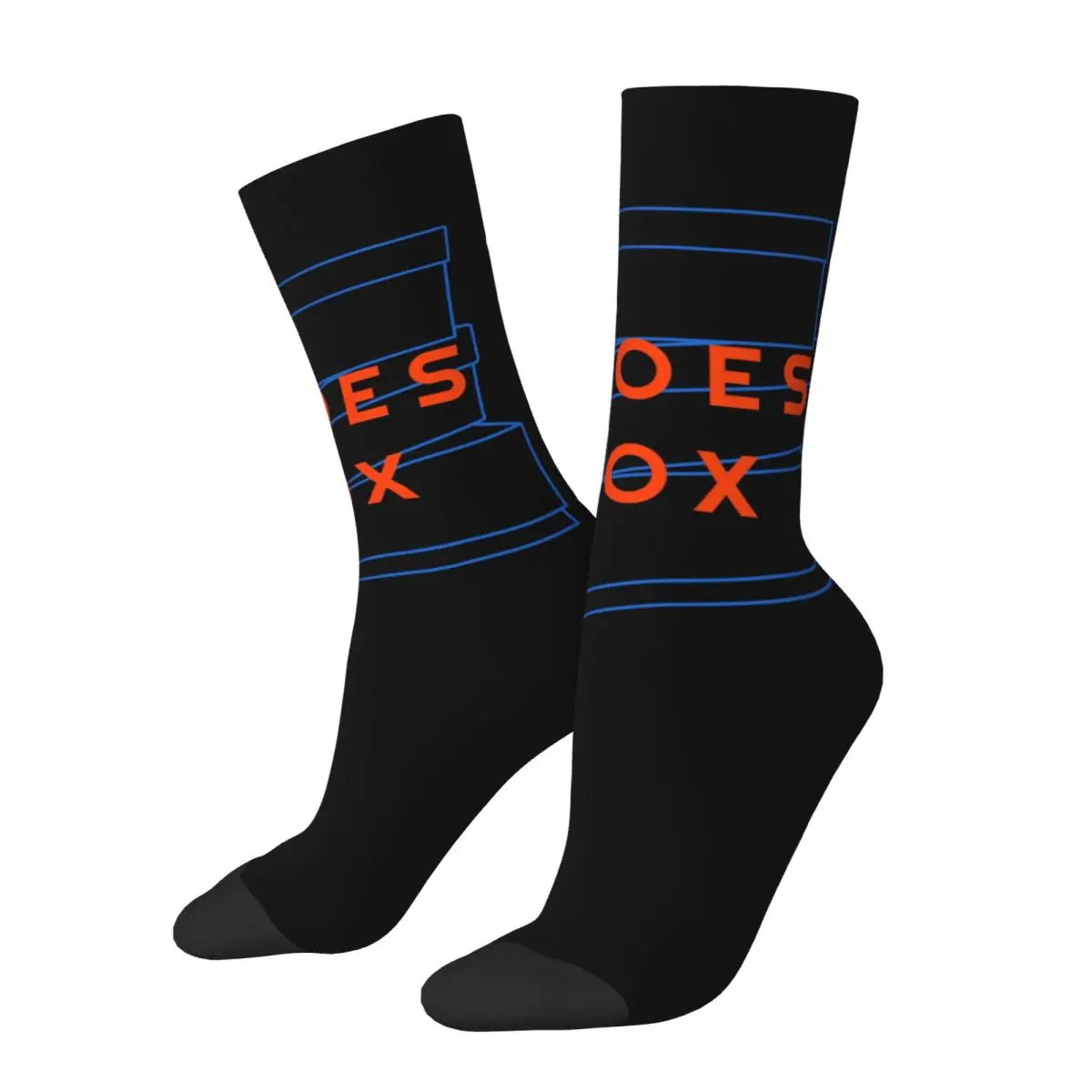 

Retro Shoes Box Crazy Men's compression Socks Unisex Collection Of Shoe Drawings Harajuku Pattern Printed Funny Happy Crew Sock