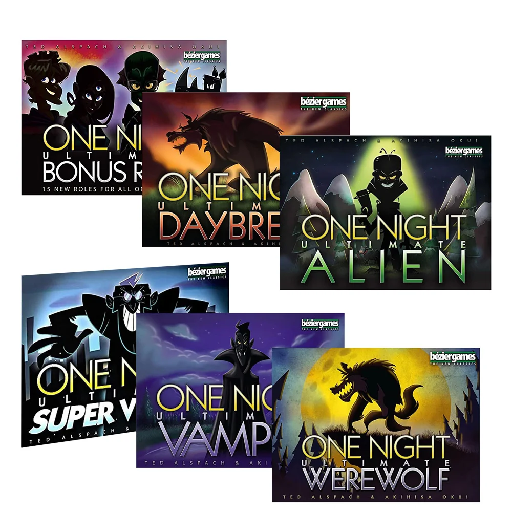 Настольные игры One Night Ultimate Werewolf Daybreak вампир чужой супер vallian бонусные роли