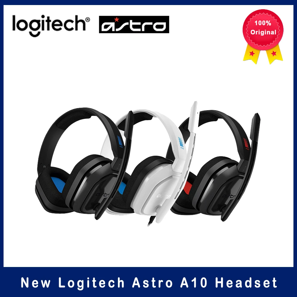 Logitech Astro A10 Over-ear Headset Rgb Pc With Mic Headset 7.1 Channel Noise Cancelling For Ps4 One And Gaming - Earphones & Headphones - AliExpress