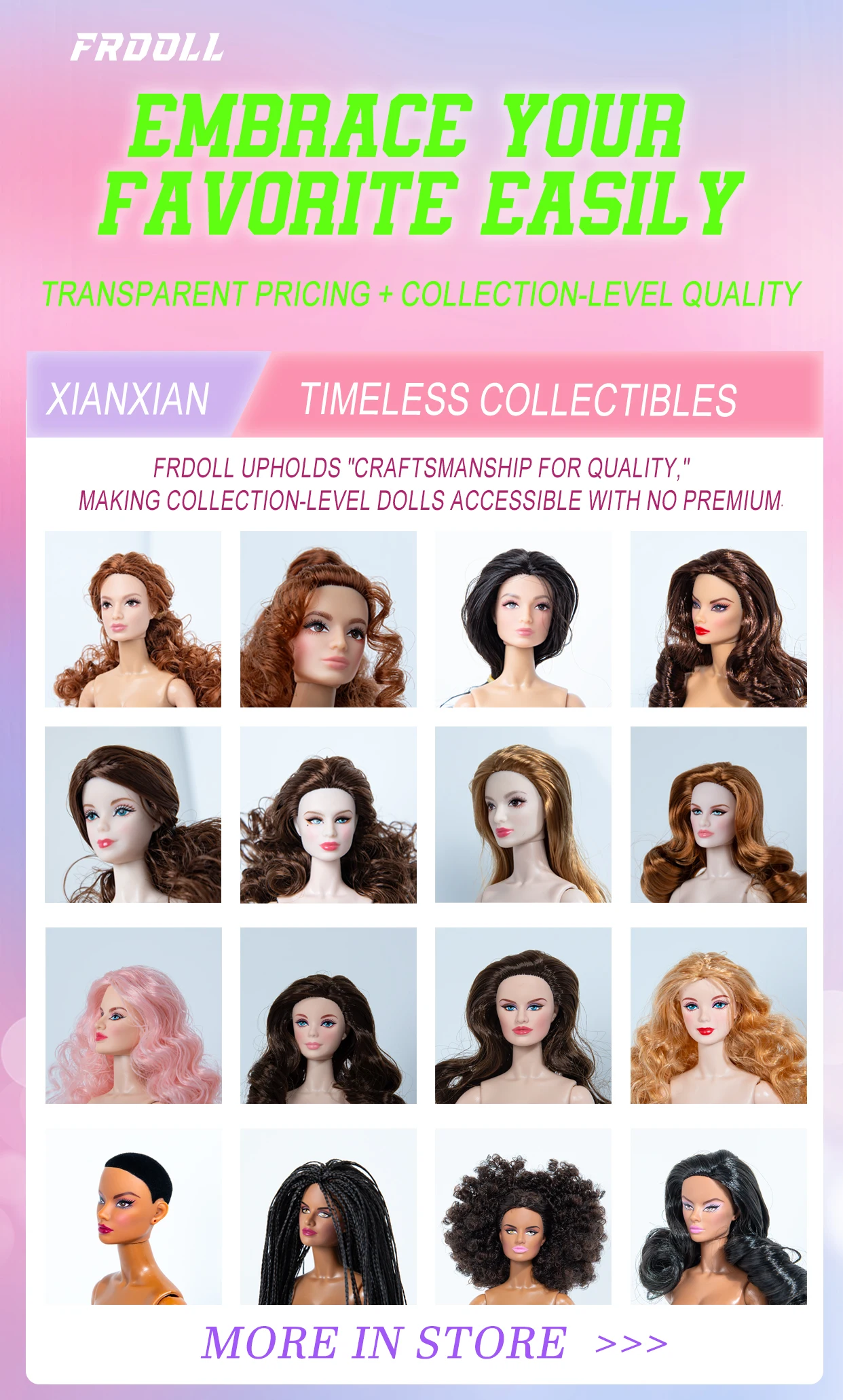 12,6 Zoll 12-Gelenk-BJD im Maßstab 1:6, realistisches wechselbares Make-up, exquisites Modell (keine Kleidung) – Detail 1