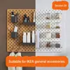 White Pegboard Storage Boxes Creative DIY Accessories No-Drilling Wall Organizer No Punching Plastic Hole Board Storage Case 1