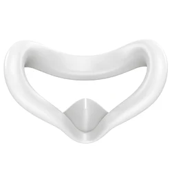 VR Silicone Face Pad Cover - Enhanced Comfort Cushion for Virtual Reality Headsets (White)