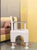 AntiSlip Adjustable Toilet Chair  SeniorFriendly Movable Settee, Enhanced Comfort with Armrest Support, Bathroom Safety 4