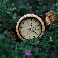 BOBO BIRD Wooden Men Watch Fashion Business Week And Date Display Quartz Timepiece Customize Logo Great Gift relogio masculino 2