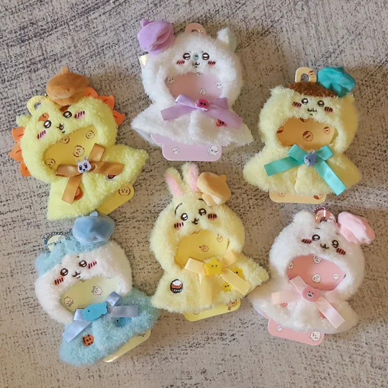 Cute Chiikawa Doll Clothing Kawaii Hachiware Usagi Plush Cloak Clothing Cute Cartoon Doll Plush Cape Costume Decoration