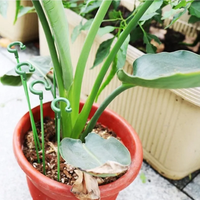Plant Support Stake with Clip Garden Stake for Indoor Outdoor Plant Support Climbing Vines Flowers Gardening Accessories