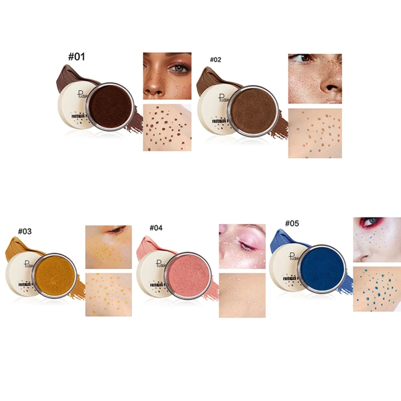

Small Spot Freckle Air Cushion Time-saving Upgrade Design Light Brown Dark Brown Quick Dry 5 Colors Liquid Freckle Drop Shipping