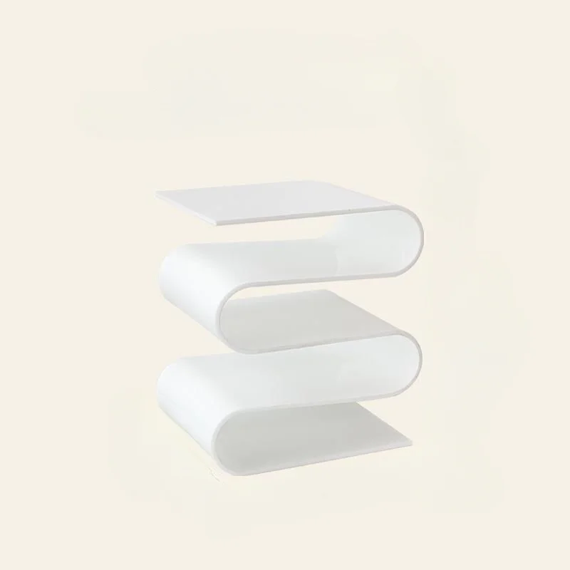 1pc Nordic Transparent Book Shelf, Acrylic Personality Side Table, Living Room Furniture, Home Decor, Small Bookshelf, Magazine
