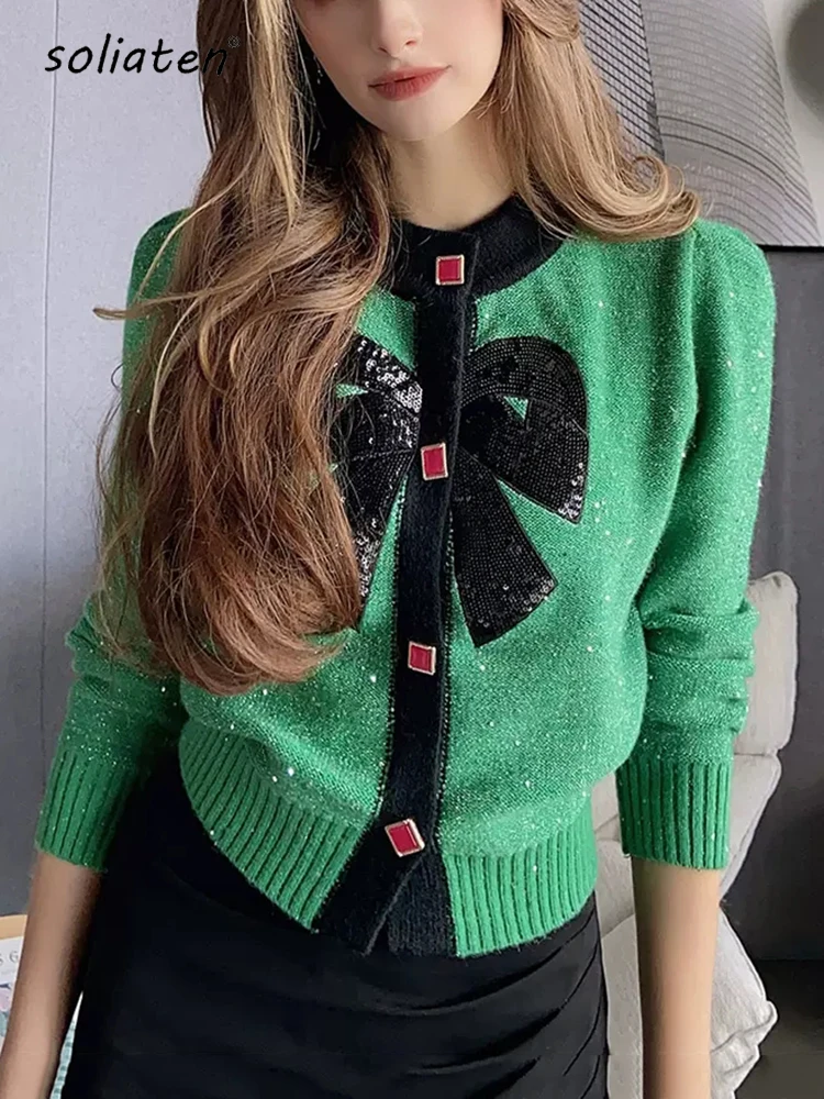 Celvianne™ | Women’s Vintage Knit Cardigan Sweater main image 0