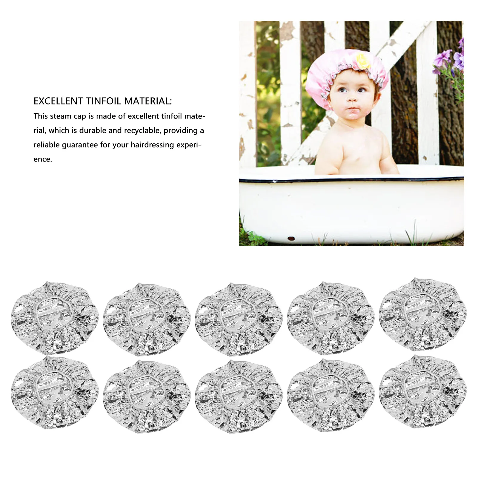 10PCS Hair Styling Steam Cap Reusable Thickened Deep Conditioning Heat Cap For Home