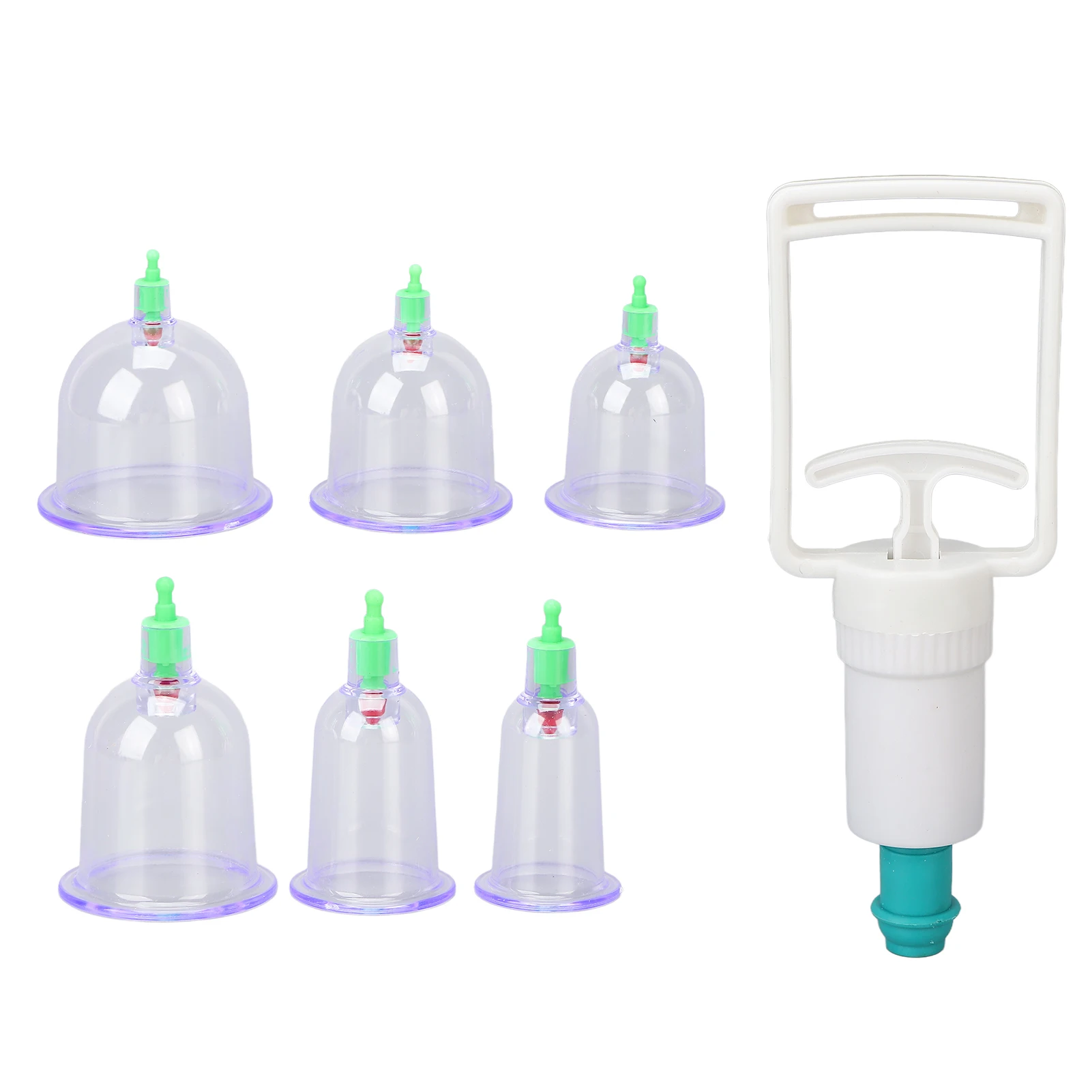 6pcs Chinese Cupping Therapy Cup Set Acupuncture Suction Massage Vacuum Cupping Cans Kit