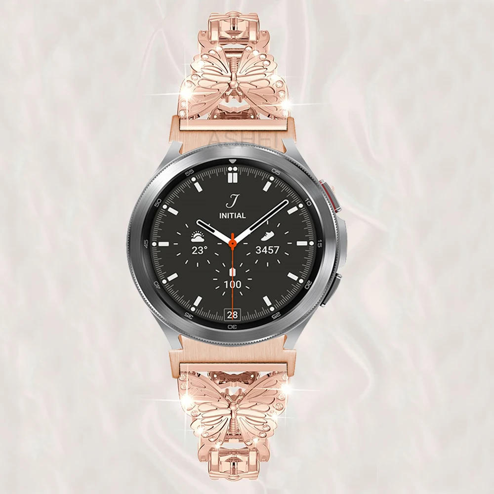 

Браслет из нержавеющей стали для samsung galaxy watch 4 40 мм 44 мм 4 classic 4 46 мм 42 мм