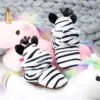 KIDSUN Newborn Baby Socks Shoes Boy Girl Toddler First Walker Booties Cotton Comfort Soft Anti-slip Warm Fluff Infant Crib Shoes 2
