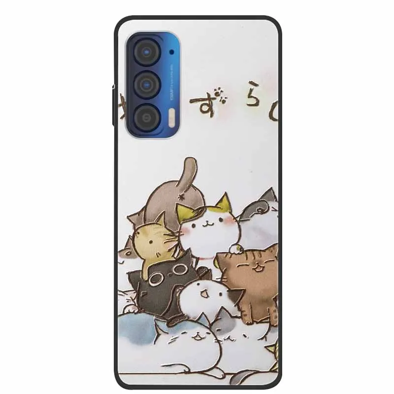 Silicone Soft Flower Marble TPU Black Phone Cover - Protective Case