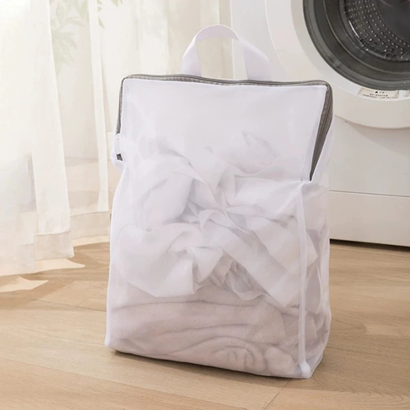 3D Laundry Bag With Handle Mesh Delicate Lingerie Dirty Clothes Wash Bag Durable Washing Machine Protective Bag Anti-Deformation 6