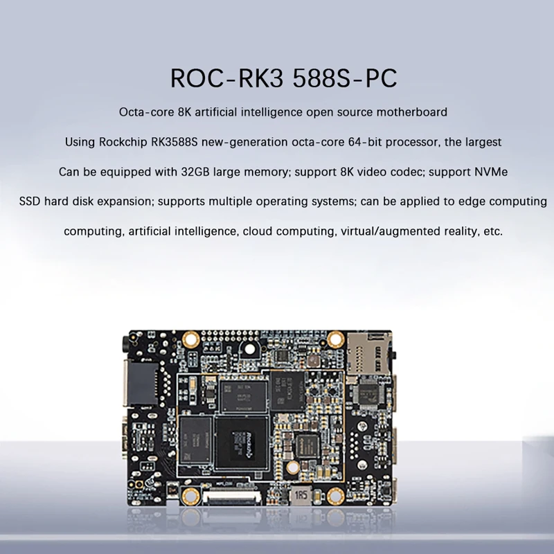 ROC-RK3588S-PC   + Mipi ī޶ Rockchip RK3588S 8 ھ 64 Ʈ 4G + 32G EMMC ȵ̵ 12.0   US ÷