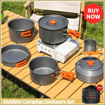 Ultralight Aluminum Camping Cookware Set 1
