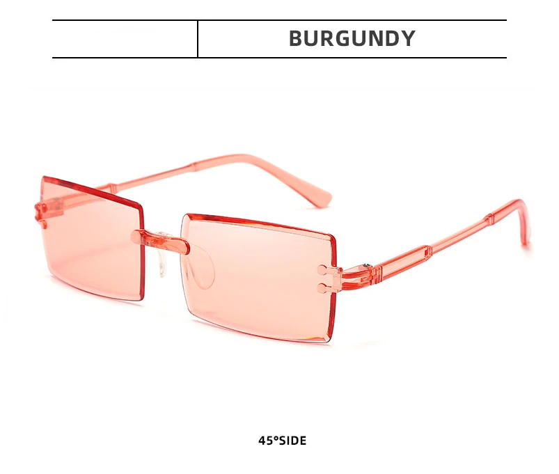Fashio Vitage Suglasses Wome Rimless Frameless Rectagle Shades Gradiet Brad Summer Travelig Su Glasses for_voghion.com