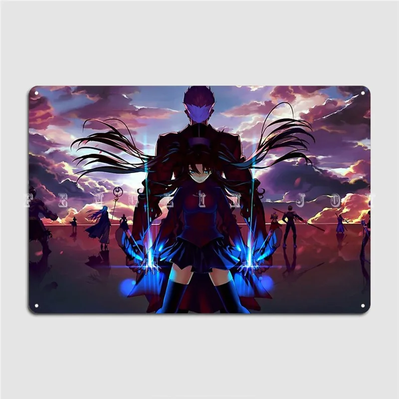 Rin Tohsaka Poster Targa In Metallo Cinema Garage Club Bar Personalizza La Decorazione Del Garage Poster Con Segno Di Latta