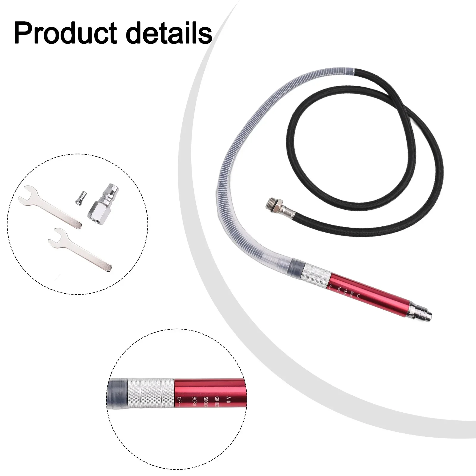 Pneumatic Engraving And Grinding Machine, Air Pen Single Wind Set, AT-010K Made Of High-quality Metal Material