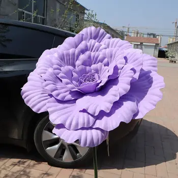 New 30/40/50cm Artificial Peony PE Window Display Simulation Peony Flower Giant Fake Flowers Flower Show Props Wedding Decor 1