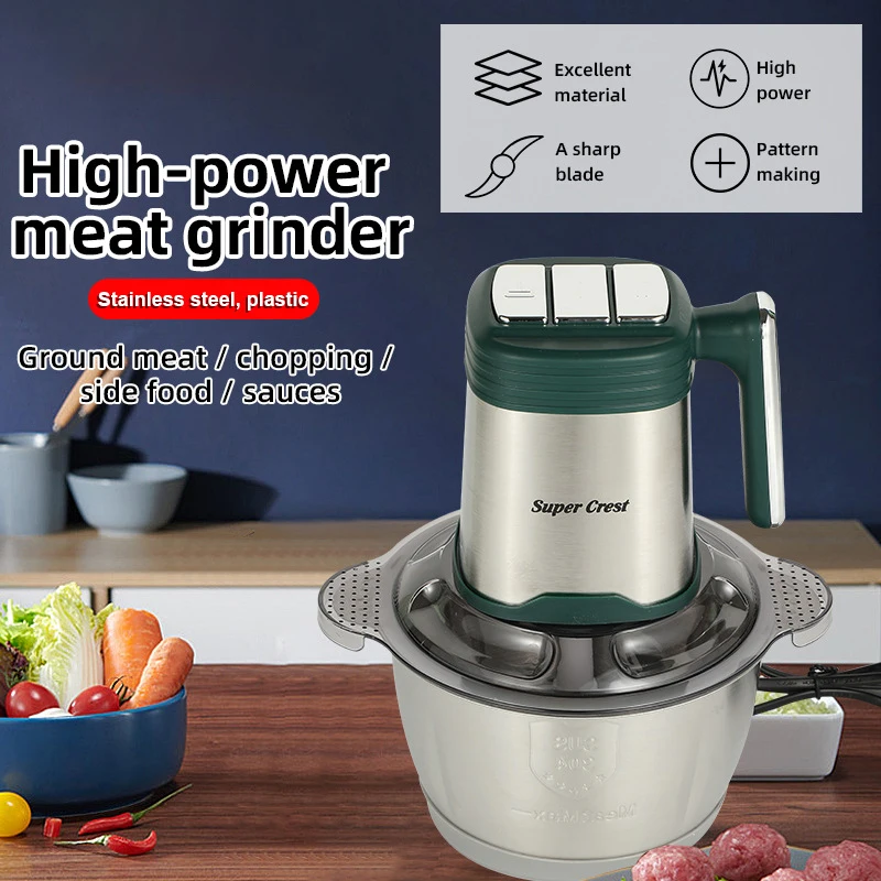 

SCT-2009B Household Electric Meat Grinder 2Gear 2000W Strong Power Stainless Steel 2Color Portable Multifunction Grinder