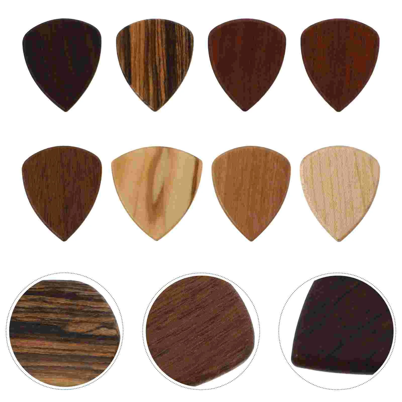

8Pcs Practical Guitar Picks Guitar Fingertip Picks Bass Picks Guitar Accessories Random Style
