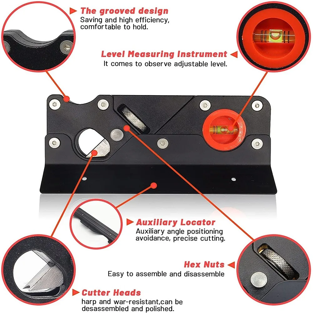 

Chamfer Hand Planer With Backer DIY Woodworking Corner Plane Manual Planer Carpenter Portable Hand Tool With Cutter Head