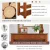 Solid Wood Console Table Entryway Table with Storage Drawers and Bottom Shelf Sofa Table for Storage Entry Hallway, 5